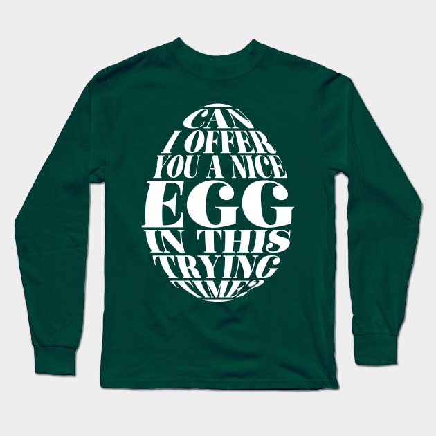 Nice Egg Long Sleeve T-Shirt by henrybaulch